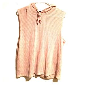 Tan, tank top sweater